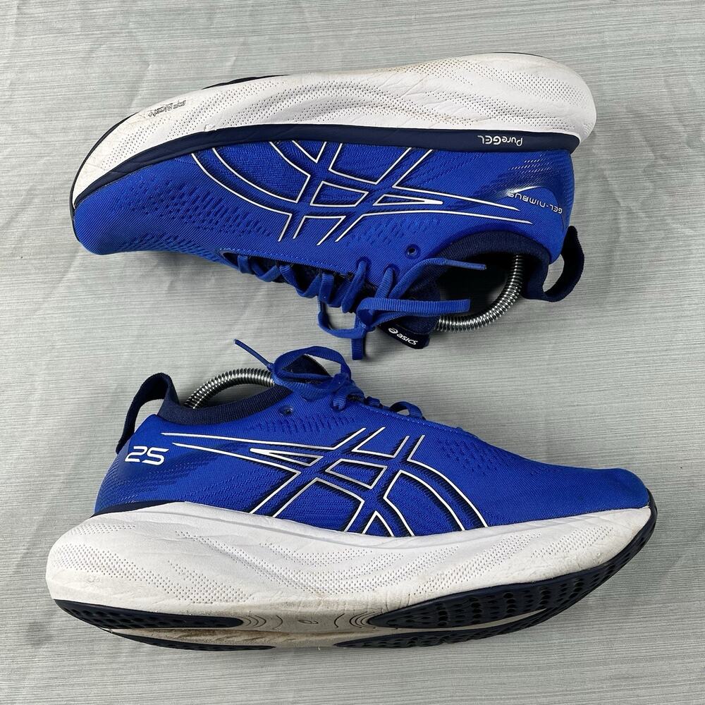 Asics Gel-Nimbus 25 Men’s Size 7.5 Running Shoes Blue Fitness Sneakers 1011B547 - Picture 2 of 6